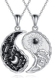 wholesale 925 Sterling Silver Yin Yang Tree of Life Pendant Necklaces - Couples Friendship Jewelry for Women and Men-Yin Yang Necklace