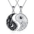 wholesale 925 Sterling Silver Yin Yang Tree of Life Pendant Necklaces - Couples Friendship Jewelry for Women and Men-0-0