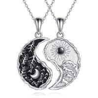 wholesale 925 Sterling Silver Yin Yang Tree of Life Pendant Necklaces - Couples Friendship Jewelry for Women and Men-Yin Yang Necklace