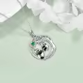 TOUPOP Sterling Silver Animal Mother Child Necklaces For Women Gifts-0-2