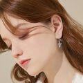 wholesale 925 Sterling Silver Abalone Shell Hummingbird Dangle Earrings for Women-0-3