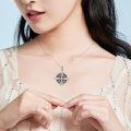 wholesale 925 Sterling Silver Celtic Trinity Knot Pendant Necklace Oxidized Finish For Women-0-3