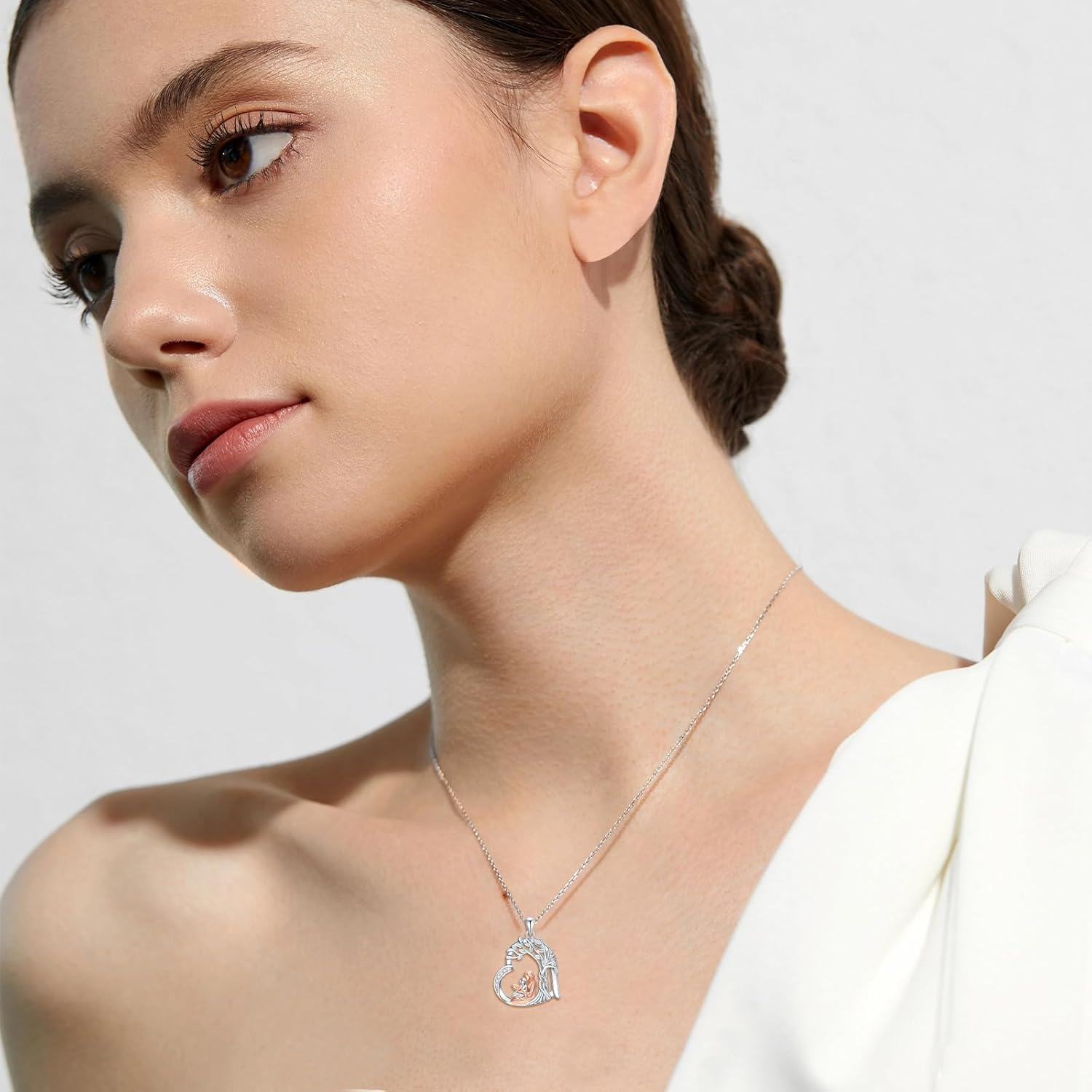 Sterling Silver Book Pendant Necklace for Women Library Gifts for Librarians Book Lovers-0-5