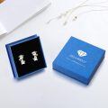 wholesale 925 Sterling Silver Baby Giraffe Stud Earrings Wholesale With Crystal Hearts-0-6