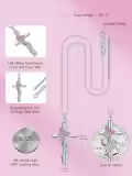 TOUPOP White Gold Plated S925 Sterling Silver with Birthstone Butterfly Urn Necklace for Ashes-0-6