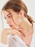 wholesale 925 Sterling Silver Gold Plated Abalone Mountain Tree Drop Earrings For Women-0-4