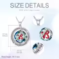TOUPOP Sterling Silver Crystal Zodiac Necklace Constellation Pendant Gift-0-5