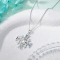 wholesale 925 Sterling Silver Abalone Shell Jerusalem Cross Pendant Necklace for Men & Women Birthdays Gifts Christmas Jewelry-0-2