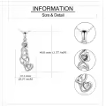 wholesale 925 Sterling Silver Celtic Knot Viking Cat Pendant Necklaces Wholesale s for Women-0-3