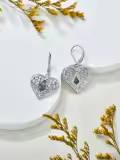 TOUPOP Sterling Silver Moss Agate Natural Stone Leverback Earrings-0-3