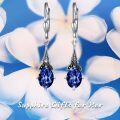 wholesale Sterling Silver Austrian Crystal Vintage Drop Dangle Leverback Earrings-0-35