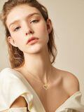 TOUPOP 14k Solid Gold Infinity Heart Necklace For Women Real Gold Jewelry Birthday Christmas Gifts For Her Girlfriend Mom Wife 18 Inches-0-4