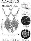 wholesale 925 Sterling Silver Saint Jude and Mary Protect Us Couples Necklace Set -0-1
