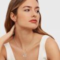 wholesale 925 Sterling Silver Celtic Moon Crescent Triquetra Pendant Necklace With Moonstone-0-3
