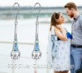 wholesale 925 Sterling Silver Claddagh Earrings for Women, Irish Jewelry Gift with Dangle Design, Hypoallergenic Nickel-Free Love Loyalty Friendship Symbol-0-5