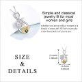 wholesale 925 Sterling Silver Rose & Honeybee Infinity Love Pendant Necklace for Women and Teen Girls-0-4