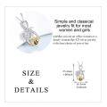 wholesale 925 Sterling Silver Rose & Honeybee Infinity Love Pendant Necklace for Women and Teen Girls-0-4