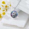 wholesale 925 Sterling Silver Ametrine Round Cut Graduation Pendant Necklace for Women-0-3
