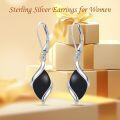 wholesale 925 Sterling Silver Tiger Eye Twist Drop Dangle Earrings for Women-0-27