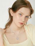 wholesale 925 Sterling Silver Butterfly & Rose Heart Pendant Necklace for Women-0-1