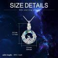 wholesale 925 Sterling Silver Blue Crystal Zodiac Pendant with Funnel and Chain-0-4