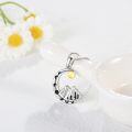 wholesale 925 Sterling Silver Crescent Moon & Mountains Pendant Necklace for Women Nature Lover Gifts-0-2