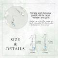 wholesale 925 Sterling Silver Blue Moonstone Musical Note Dangle Earrings-0-3