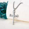 wholesale 925 Sterling Silver Cross Necklace With Intricate Design-0-1