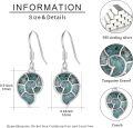 wholesale 925 Sterling Silver Turquoise Turtle Shape Stone Drop Earring Beach Jewellery-0-5