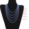 wholesale 925 Sterling Silver Green Cubic Zirconia Tennis Chain Necklace For Women-0-14