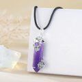 wholesale 925 Sterling Silver Skull With Blue Lapis Lazuli Crystal Pendant Necklace-0-11