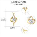 wholesale 14K Gold Diamond Heart-Shaped Pendant Necklace for Women and Moms-0-3