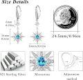 wholesale 925 Sterling Silver Gold-Plated Moonstone & Opal Starburst Leverback Drop Earrings-0-16