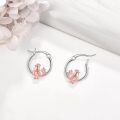 wholesale 925 Sterling Silver Chicken Hoop Earrings-0-2