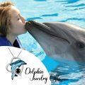 wholesale 925 Sterling Silver Blue Crystal Dolphin Pendant Necklace Gift for Women Girls Mom Girlfriend-0-4