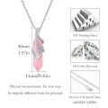 wholesale 925 Sterling Silver Pink Rose Quartz Amethyst Butterfly Pendant Necklace-0-5