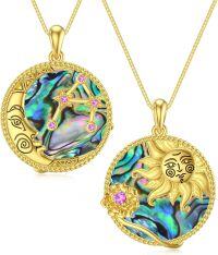 wholesale Moon Star Necklace Sagittarius Zodiac Sign Pendant Type2 -undefined