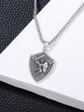 TOUPOP 925 Sterling Silver St Medal Protection Necklace For Men Women-0-1