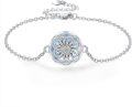 wholesale 925 Sterling Silver Daisy Flower Charm Bracelet - Mothers Day Gift for Her-0-0
