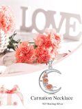 wholesale  Sterling Silver Moon Pendant Birth Flower Necklace for Women -0-36