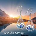 wholesale 925 Sterling Silver Mountain Teardrop Abalone Shell Drop Earrings for Women Christian Gifts for Mom-0-4
