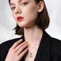 wholesale 925 Sterling Silver Anchor Pendant Necklace Wholesale With Rope Detail-0-9
