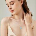 wholesale 925 Sterling Silver Natural Turquoise Sea Turtle Pendant Necklace for Women Ocean Lovers s-0-1