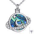 wholesale 925 Sterling Silver Moon & Star Urn Pendant Keepsake Memorial Jewelry with Funnel and Fill Kit-0-0