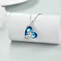 TOUPOP Sterling Silver Crystal Frog Necklace For Women-0-2