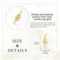 wholesale 10K Golden Pendant with Diamond and Pearl Charm Necklaces for Women - Elegant Solid s-0-1