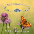 wholesale 925 Sterling Silver Abalone Shell Butterfly Charm Anklet/Anklet for Women/Mother-Daughter Gifts-0-4
