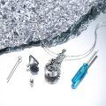 wholesale 925 Sterling Silver Musical Guitar Urn Pendant with Abalone Shell and Cubic Zirconia Elements - 3-in-1 Keepsake Jewelry Set for Ashes or Hair Memorials-0-1