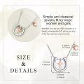 wholesale 925 Sterling Silver Cross in Horse Shoe Heart Charm Necklace for Women-0-4