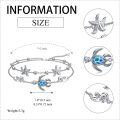 wholesale 925 Sterling Silver Turtle Starfish Wave Adjustable Charm Bracelet Gift for Women Girls-0-4